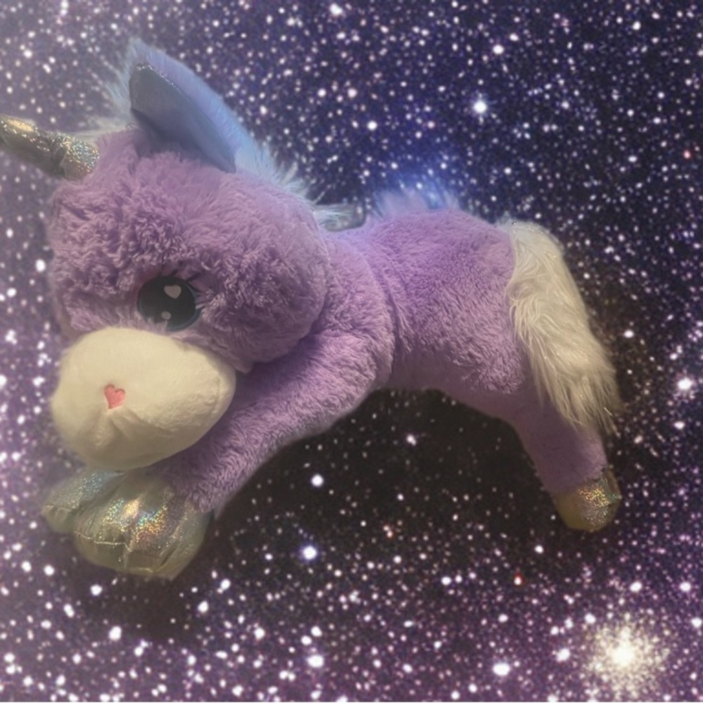 Giant Plush Purple Unicorn Toy